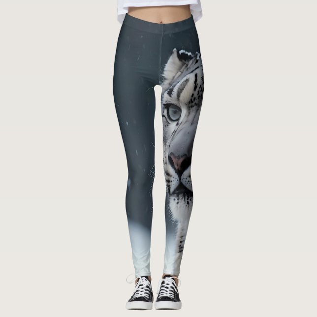 Snow Leopard Leggings (Front)