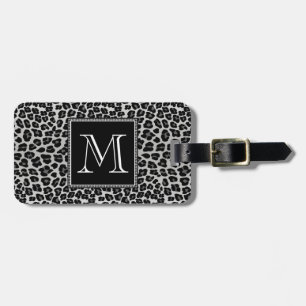 Snow leopard luggage tag