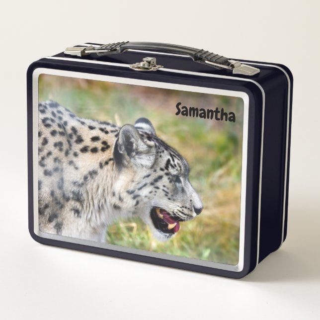 Snow Leopard Metal Lunchbox (Front)