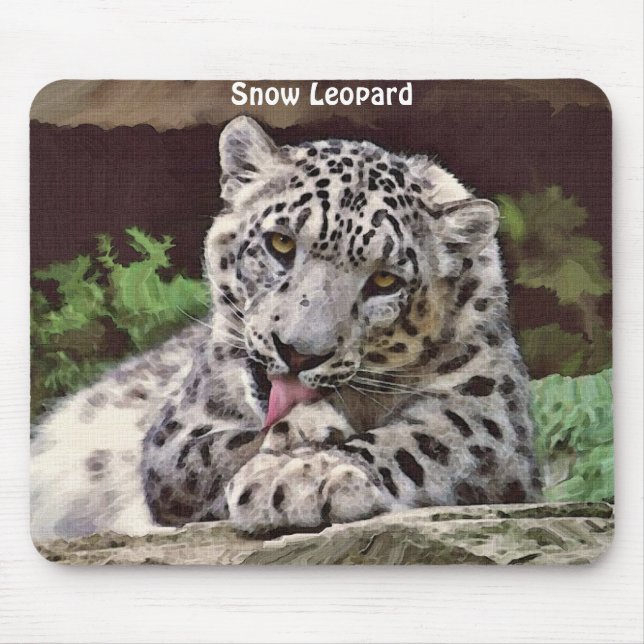 SNOW LEOPARD Mousepad (Front)