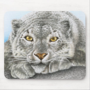 Snow Leopard Mousepad