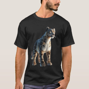 Snow Leopard Panther Big Cats Panthers Cute Snow L T-Shirt