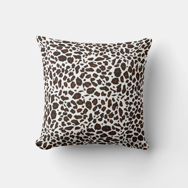 Snow Leopard Pattern Cushion (Front)