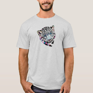 Snow Leopard Pop Art Print T-Shirt