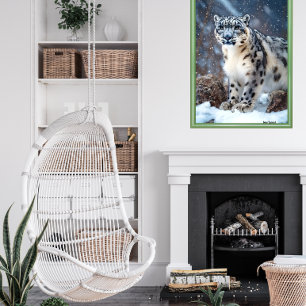 Snow Leopard Poster