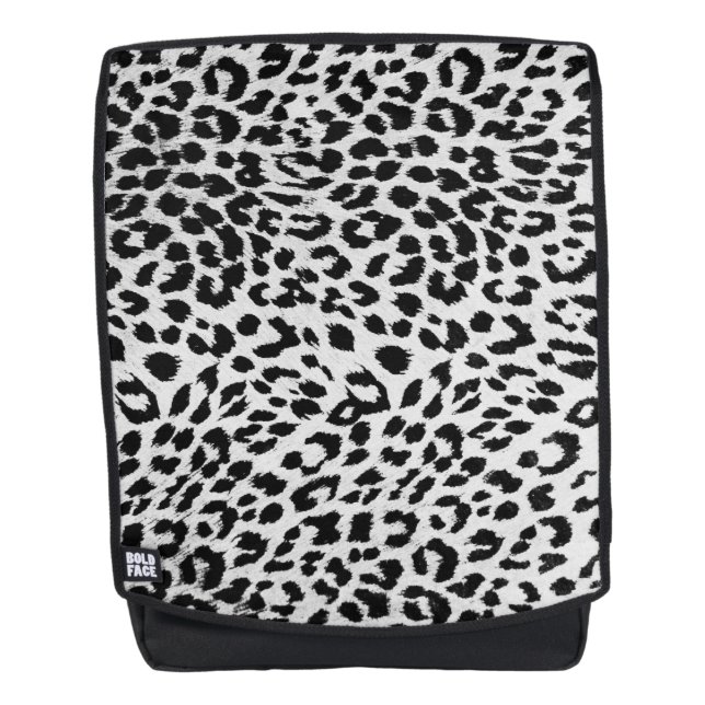 Snow Leopard Print Backpack (Front)