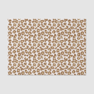 Snow Leopard Print, Beige, Tan, and Cream Tissue Paper