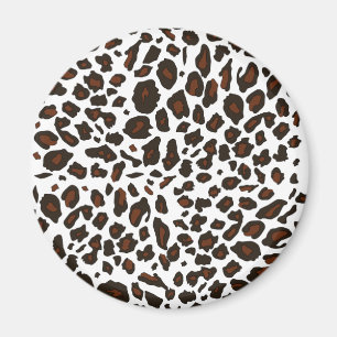 Snow Leopard Print Magnet