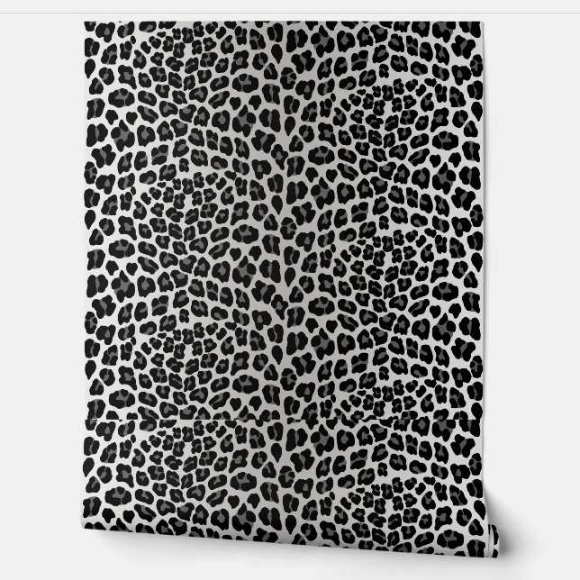 Snow leopard print  wallpaper (Unrolling)