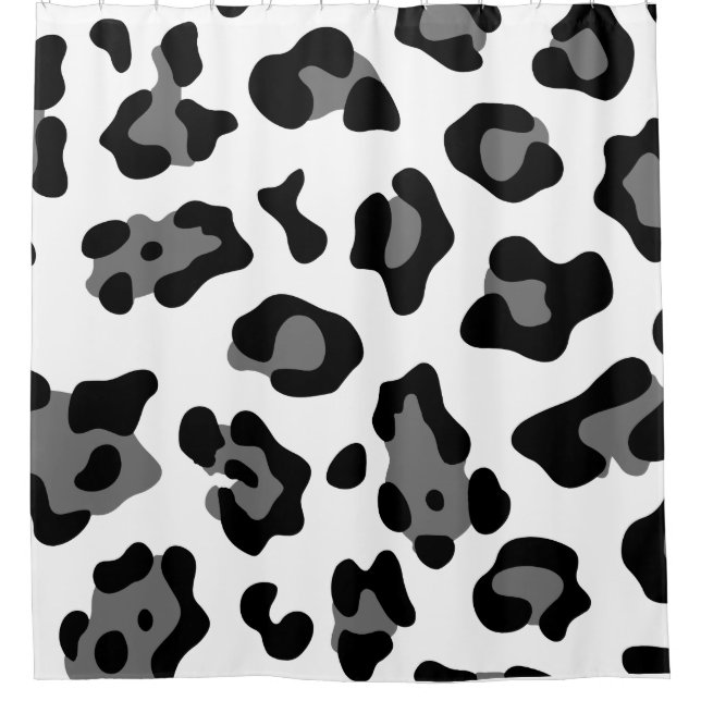snow leopard shower curtain (Front)