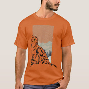 Snow Leopard Spirit Animal White Leopard Day Tee S