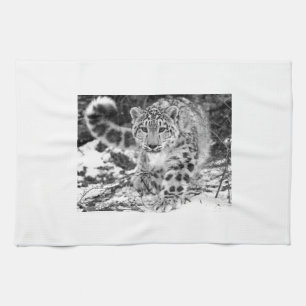Snow Leopard Tea Towel