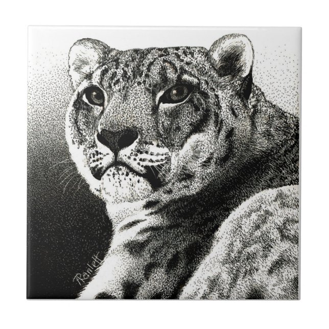 Snow Leopard Tile (Front)