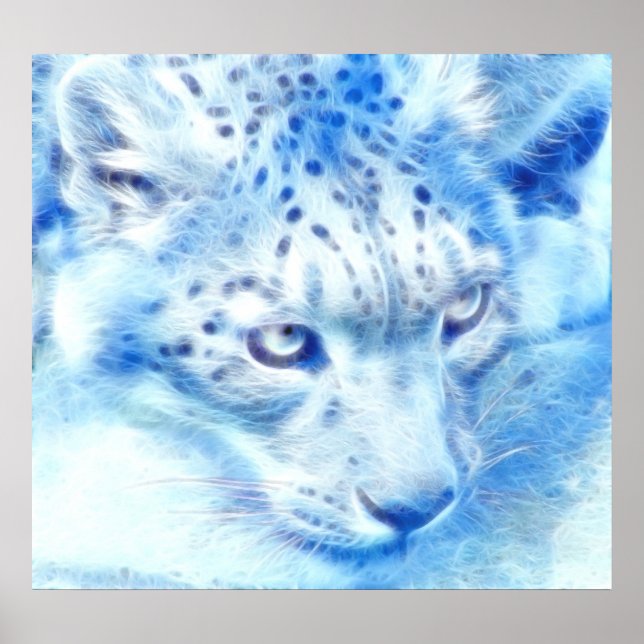 *Snow Leopard* Wild Spirit Poster Print (Front)