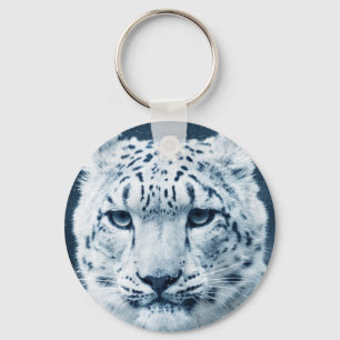Snow Leopard Winter Snow Wildcat Nature Key Ring