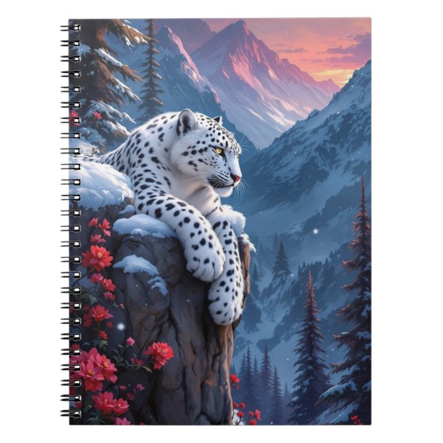 Snow Leopards Beauty Notebook (Front)