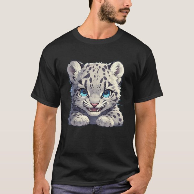 Snow Leopards Lovers Snow Leopard  T-Shirt (Front)