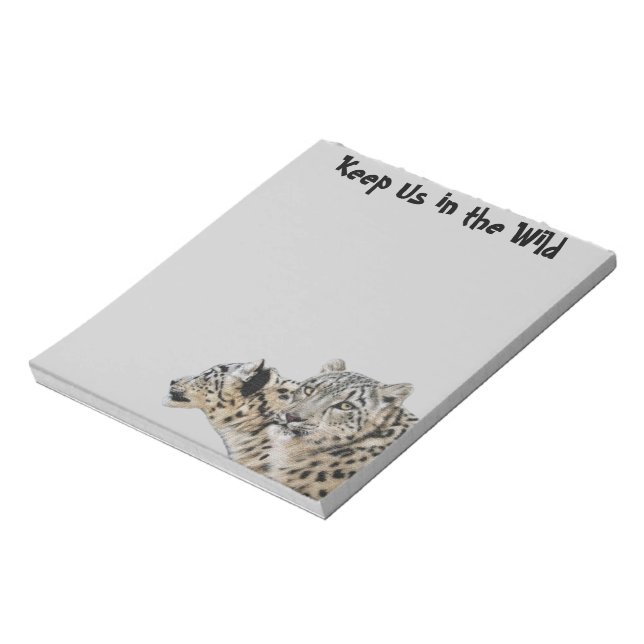 Snow Leopards Wildlife Notepads (Rotated)