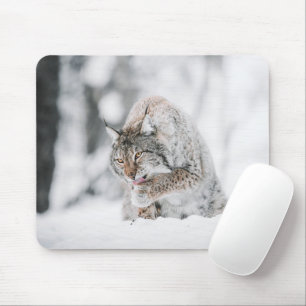Snow Lynx Mouse Mat