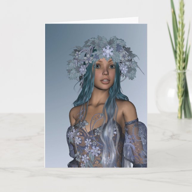 Snow Maiden Holiday Card (Front)