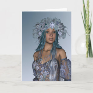 Snow Maiden Holiday Card