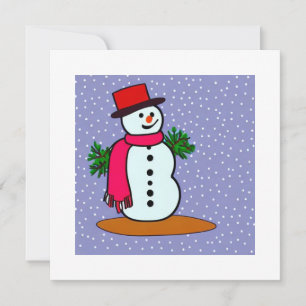 Snow man card