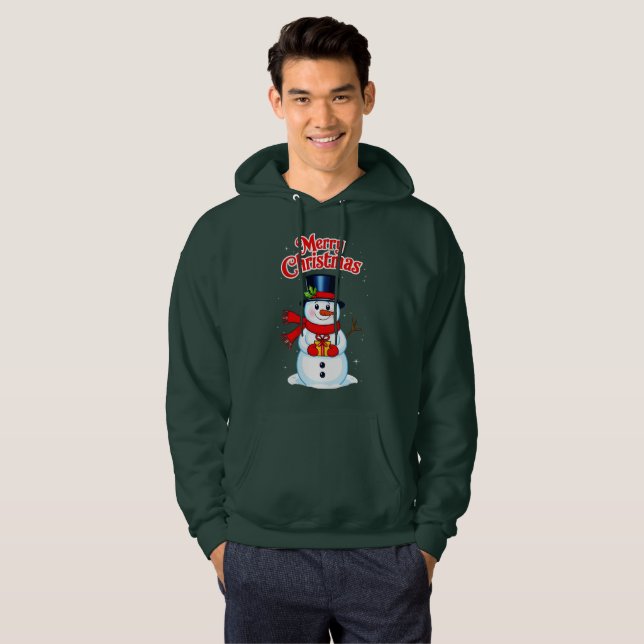 Snow man hat Christmas hat Hoodie (Front Full)