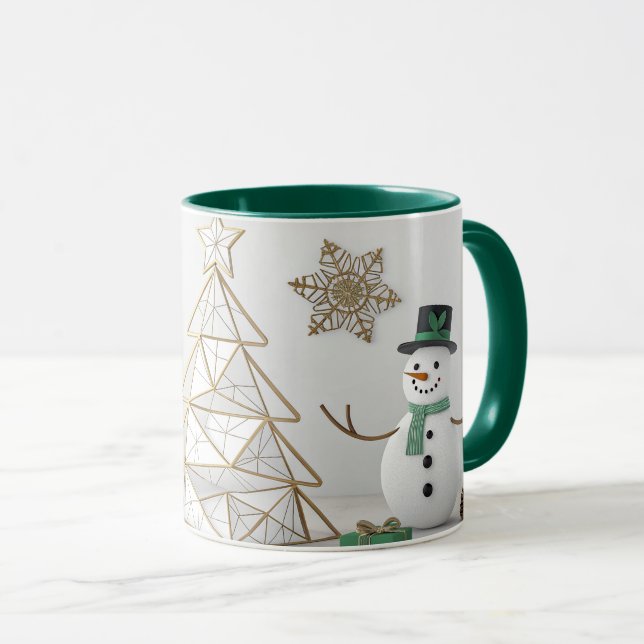 snow man mug (Front Right)