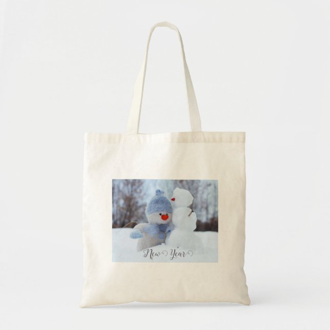 Snow man Tote Bag (Front)