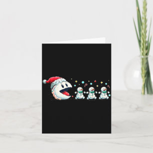 Snow Man Xmas Tee Snowman Gamer  Card