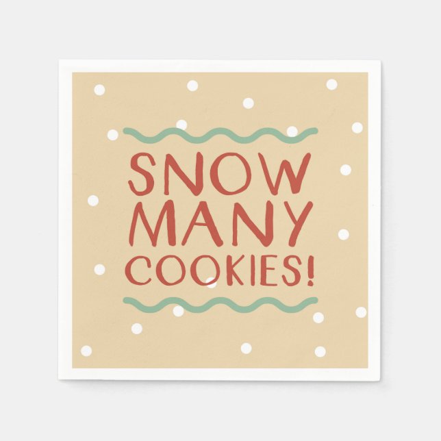 Snow Many Cookies Napkins (Front)