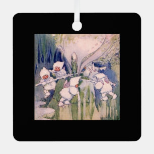 snow metal tree decoration