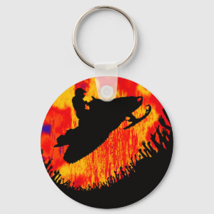 SNOW MOBILE POWDER KEY RING