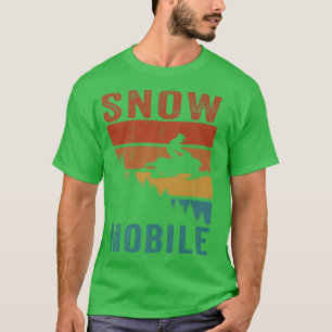 Snow Mobile Racing Vintage Snowmobiling Snowmobile T-Shirt