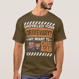 Snow Motif for Snow Plough Driver T-Shirt