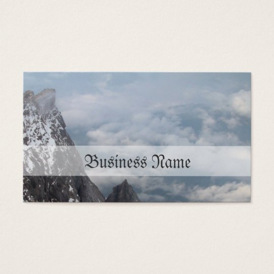 Snow mountain business card