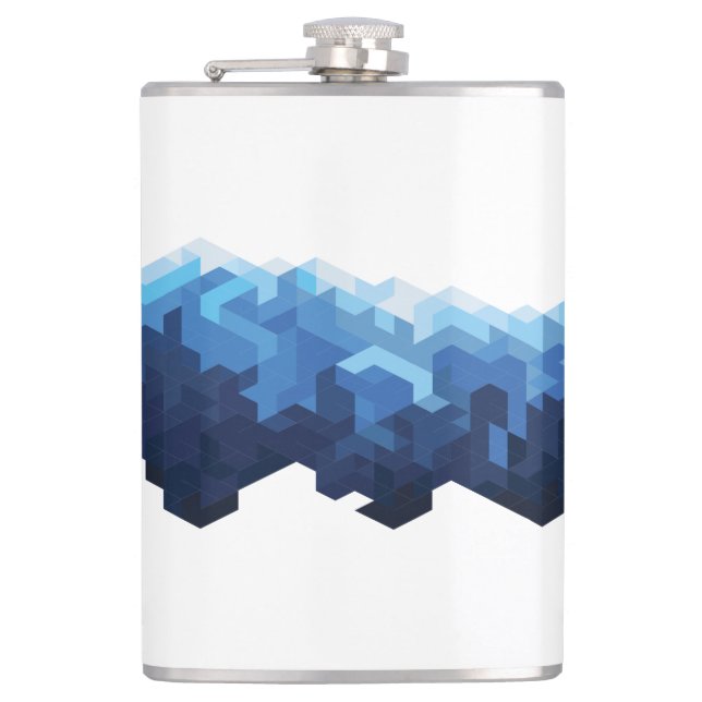 Snow mountain hip flask (Front)
