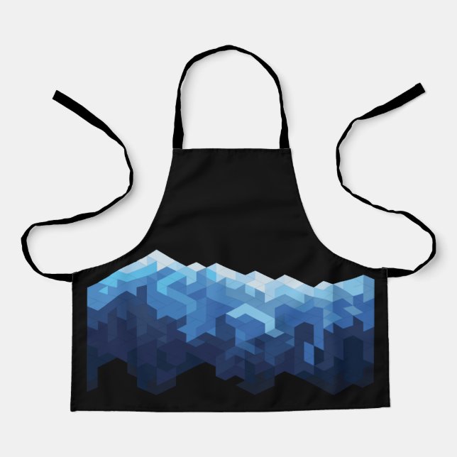 Snow mountain shower apron (Front)