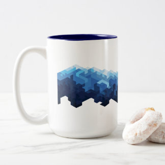 Snow mountain  Two-Tone coffee mug