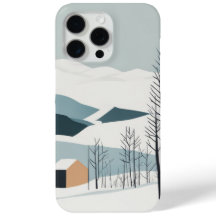 Snow Mountains Abstract Art Phone Case