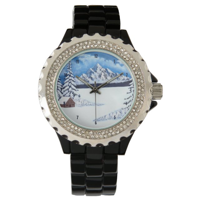 Snow Mountains Women E-Watch Watch (Front)