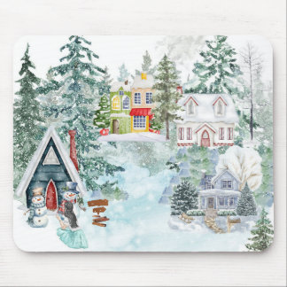 Snow Mouse Mat