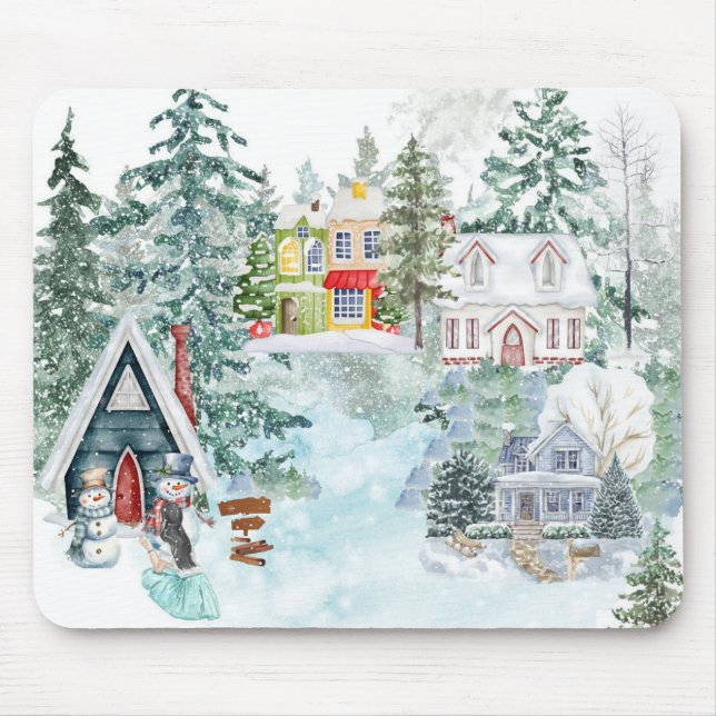 Snow Mouse Mat (Front)