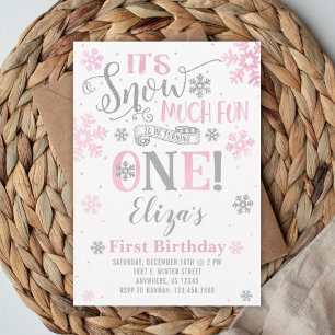Snow Much Fun Birthday Invitation