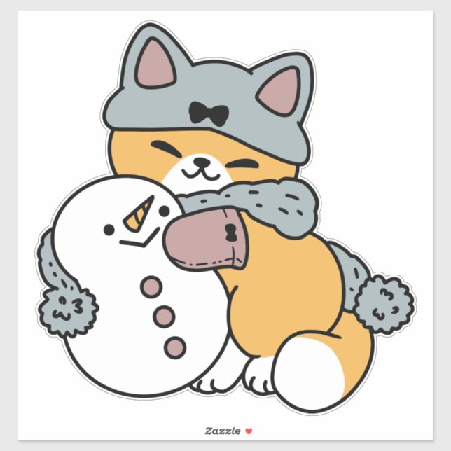 Snow Much Fun Cat Winter Holiday Design (Sheet)