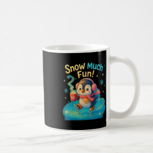 Snow Much Fun Cute Penguin Christmas Design Coffee Mug