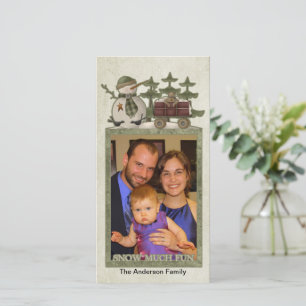 Snow Much Fun Holiday Photo Card