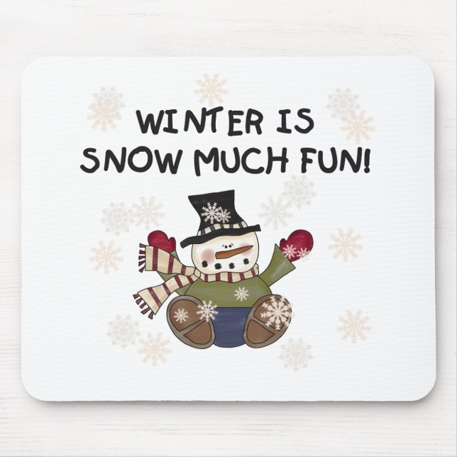 Snow Much Fun Mouse Mat (Front)