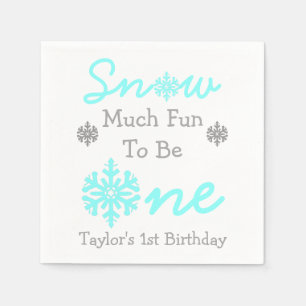 Snow Much Fun To Be One Napkin