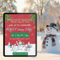 Snow much laughter Snow much Fun, 1st Birthday